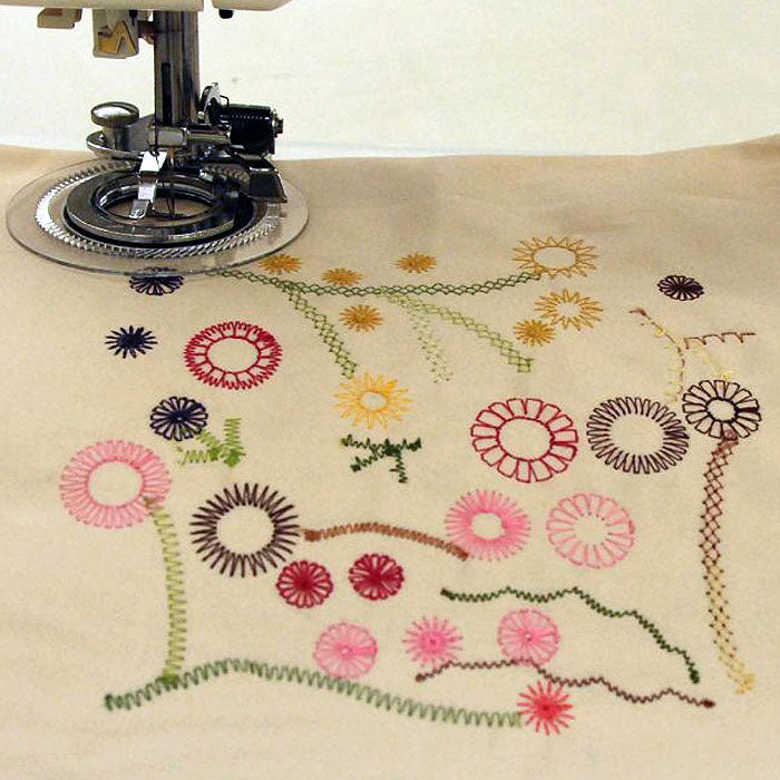 Flower Stitch Attachment Foot for circular embellishing