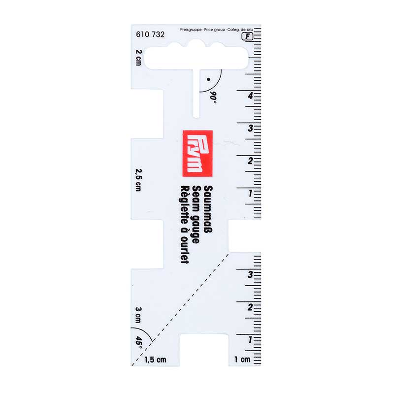 Prym Seam Gauge; Quarter/Seam Rule