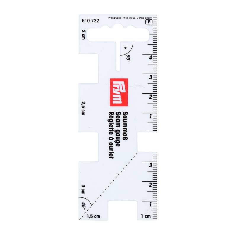 Prym Seam Gauge; Quarter/Seam Rule