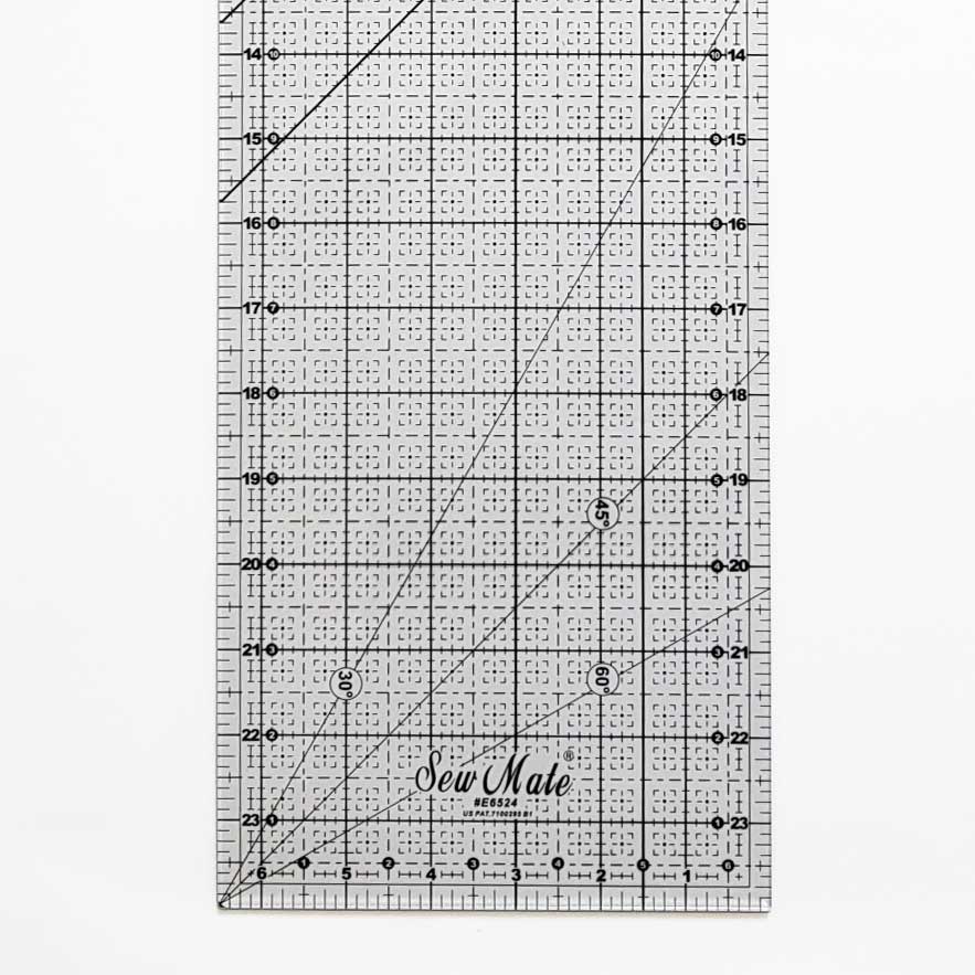 Acrylic Graph Quilting Ruler 24" x 6.5"
