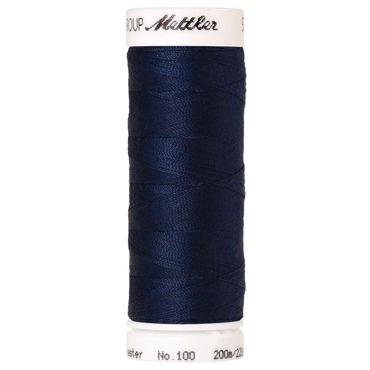 Mettler Seralon 100 Sewing Thread 200m Shade:0823 Night Blue