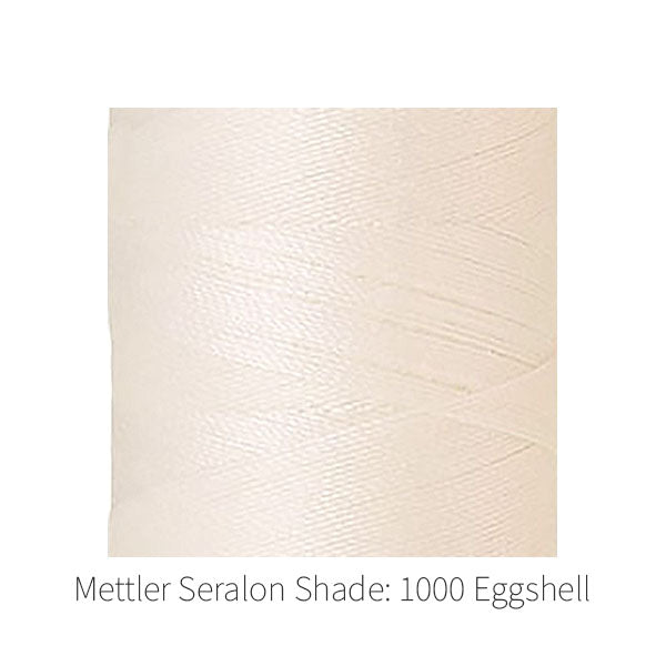 Mettler Seralon sewing thread Shade: 1000 Eggshell