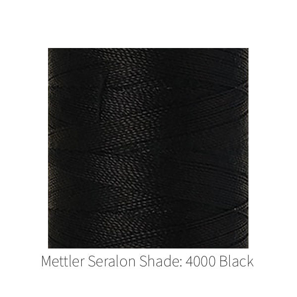 Mettler Seralon sewing thread Shade: 4000 Black