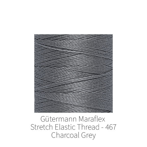 Gütermann Maraflex Stretch Elastic sewing Thread - 467 Charcoal Grey