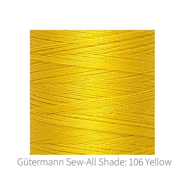 Gütermann Sew-All sewing thread Shade: 106 Yellow