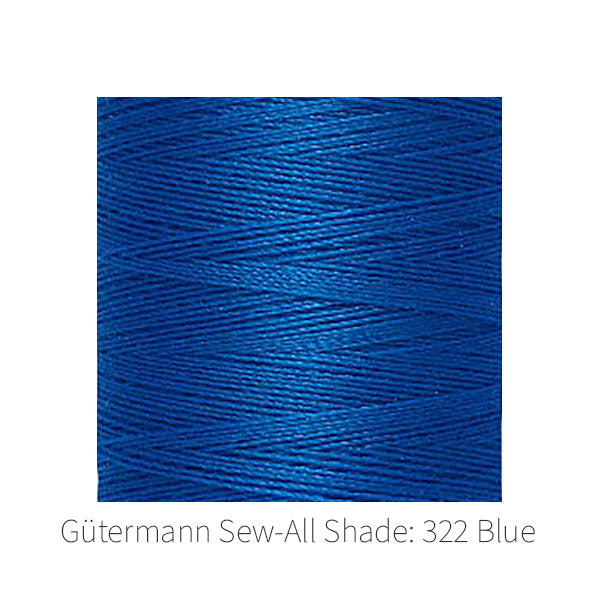 Gütermann Sew-All sewing thread Shade: 322 Blue