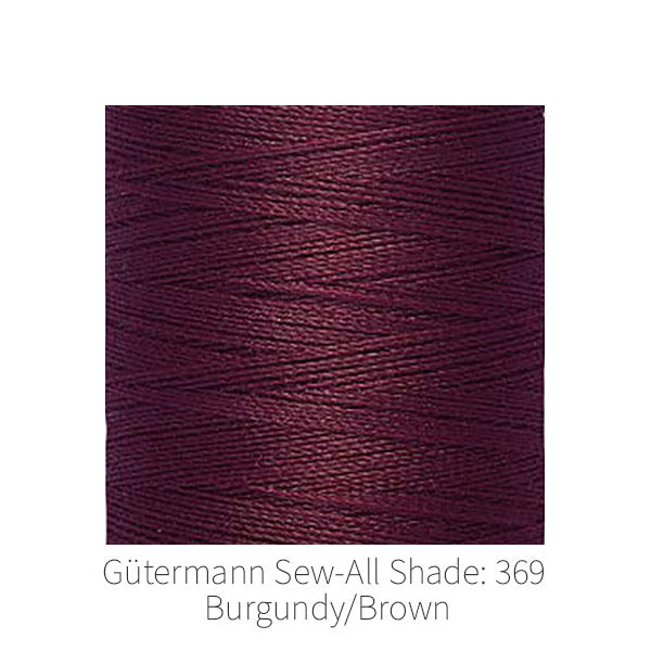 Gütermann Sew-All sewing thread Shade: 369 Burgundy/Brown