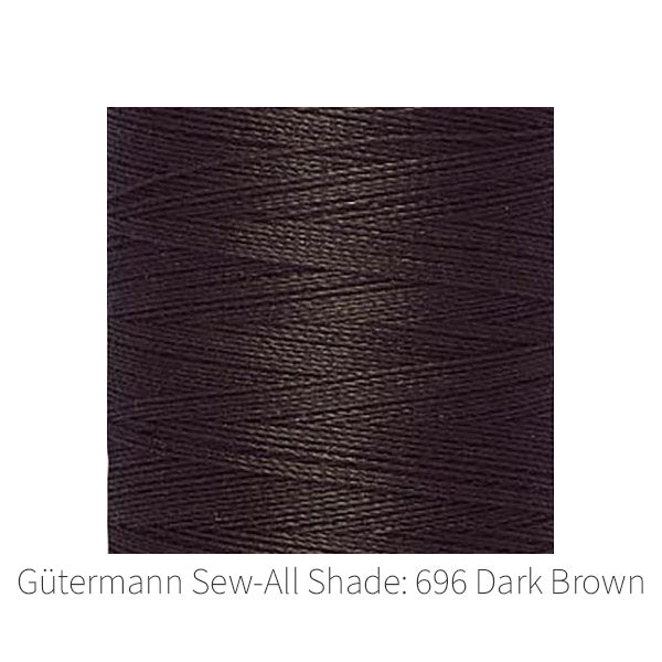 Gütermann Sew-All sewing thread Shade: 696 Dark Brown