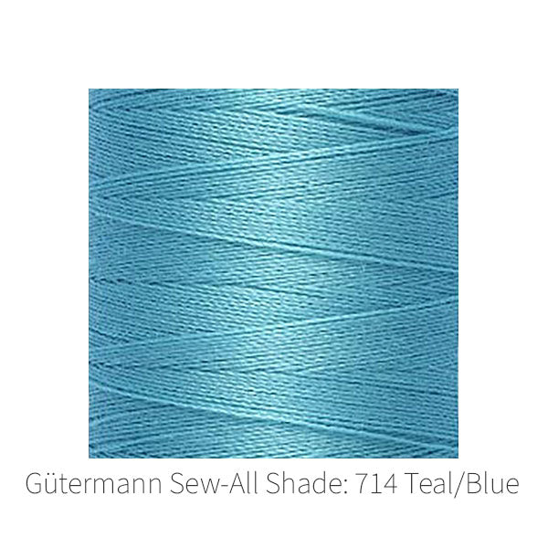 Gütermann Sew-All sewing thread Shade: 714 Teal/Blue