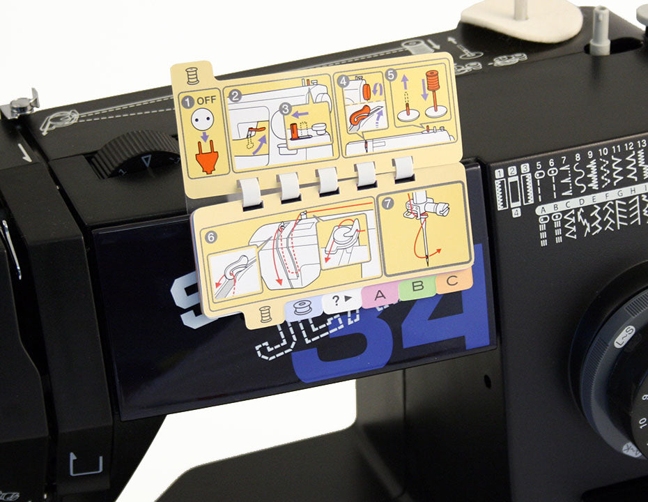 Toyota Super Jeans SPJ34XL sewing machine Quick Guide