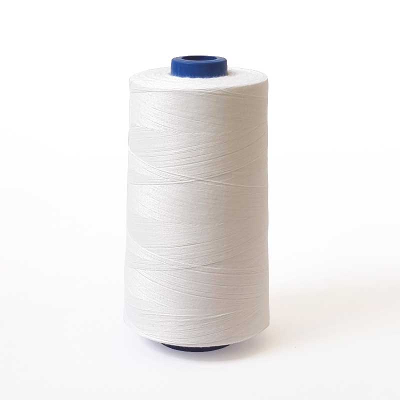 Top Quality Polyester Sewing/Overlocking Thread 40/2 - White 5000m
