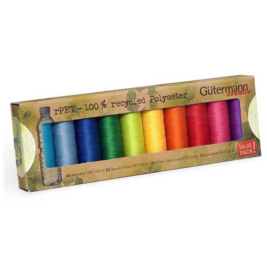 Gutermann Recycled Sewing Thread Set・Sew All - rPET BRIGHT