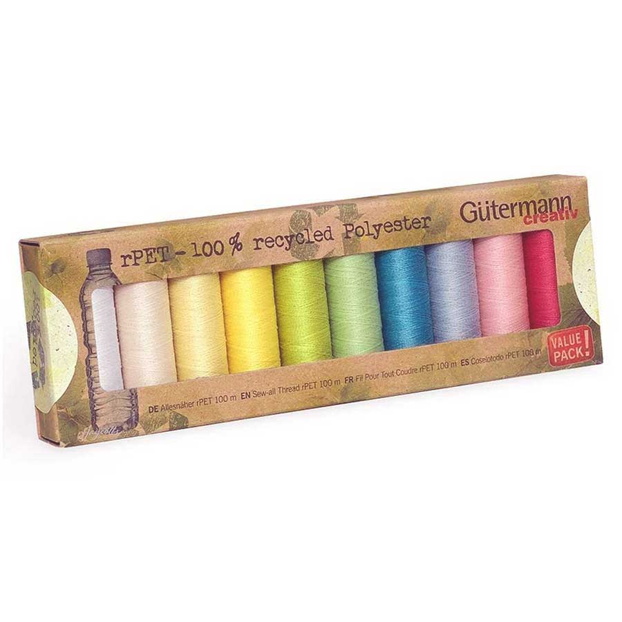 Gutermann Recycled Sewing Thread Set・Sew All - rPET PASTEL