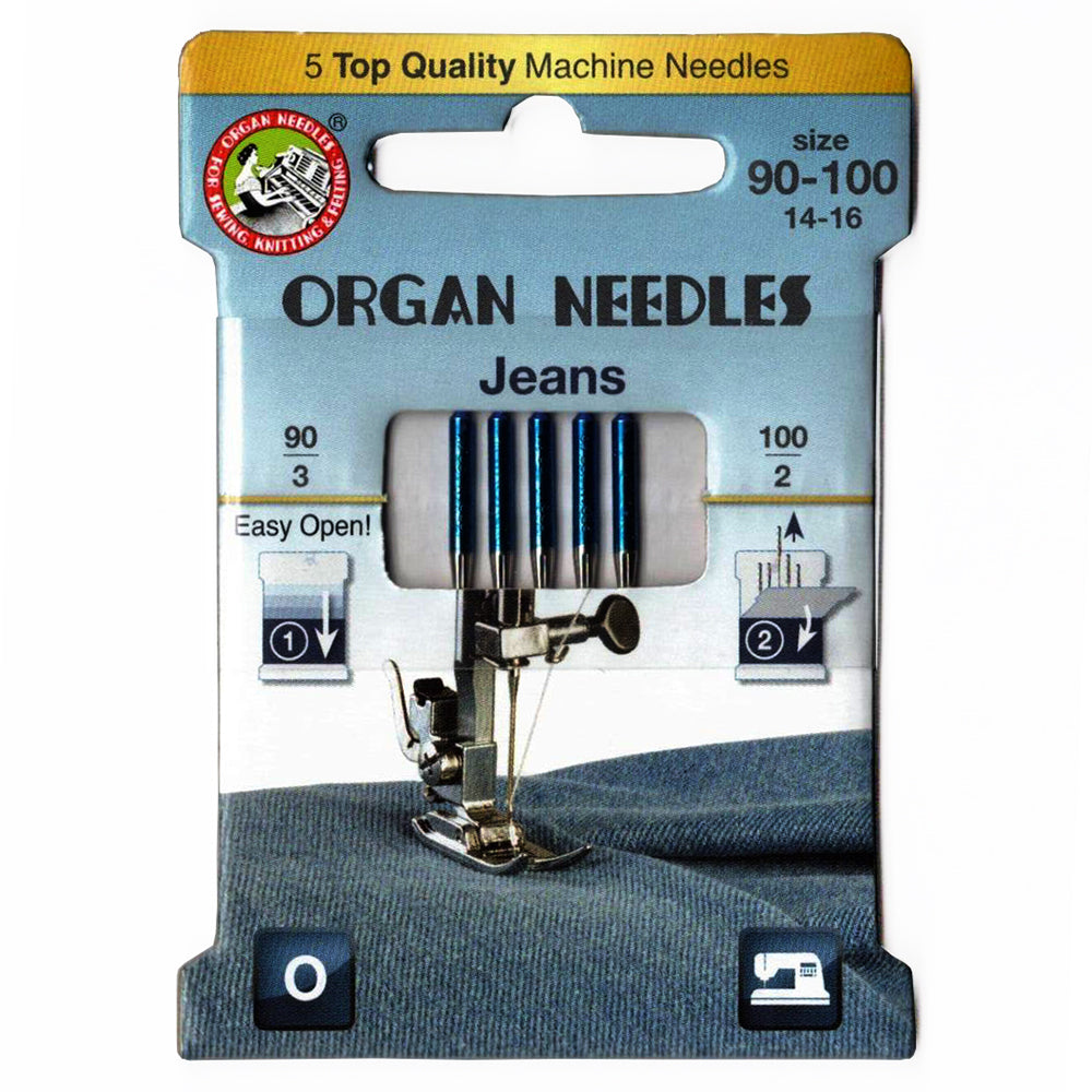 Organ Jeans/Denim Sewing machine Needle Set (5 pcs.) ECO pack